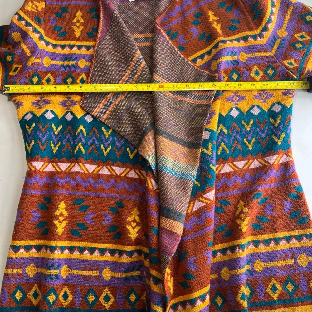 Savanna Jane Multicolor Patterned Cardigan - Picture 4 of 6